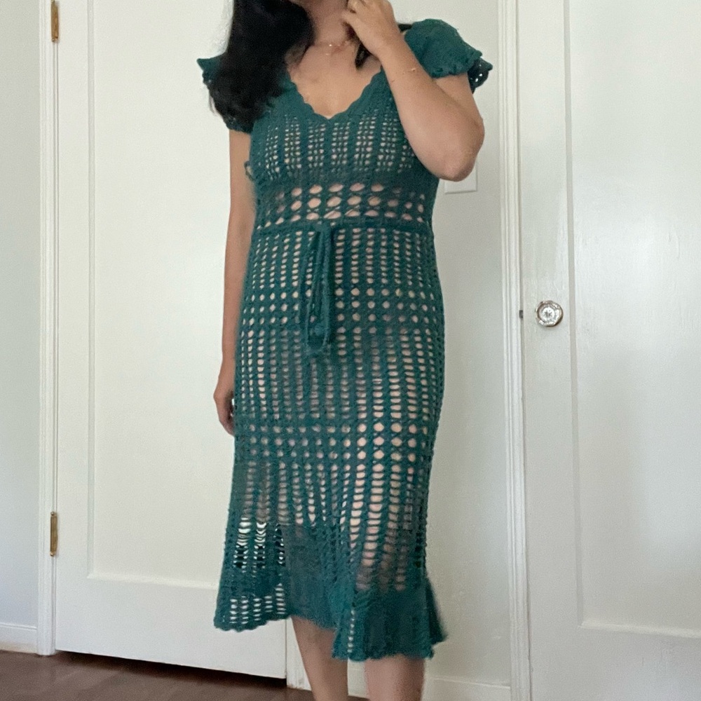 Vintage Betsey Johnson Crochet Dress Size M